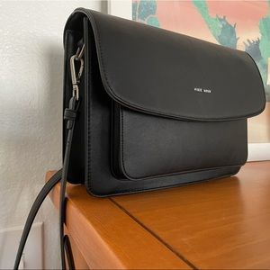 Pixie Mood Crossbody Vegan Leather Purse - Black